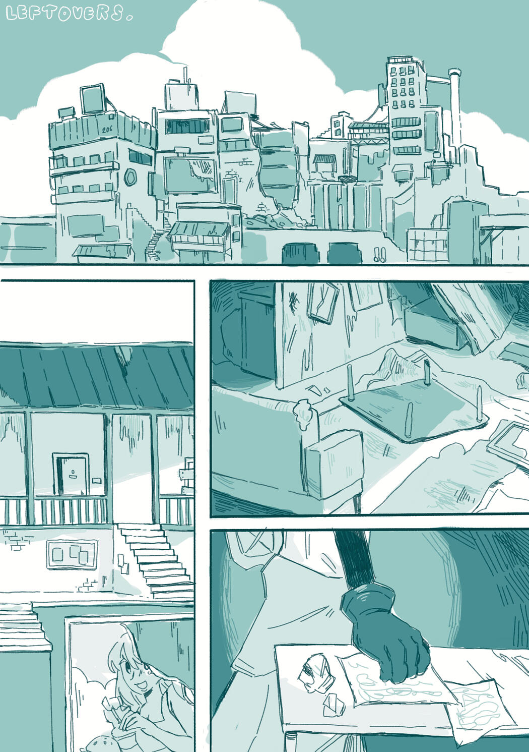 Leftovers 22-page comic (select excerpt)