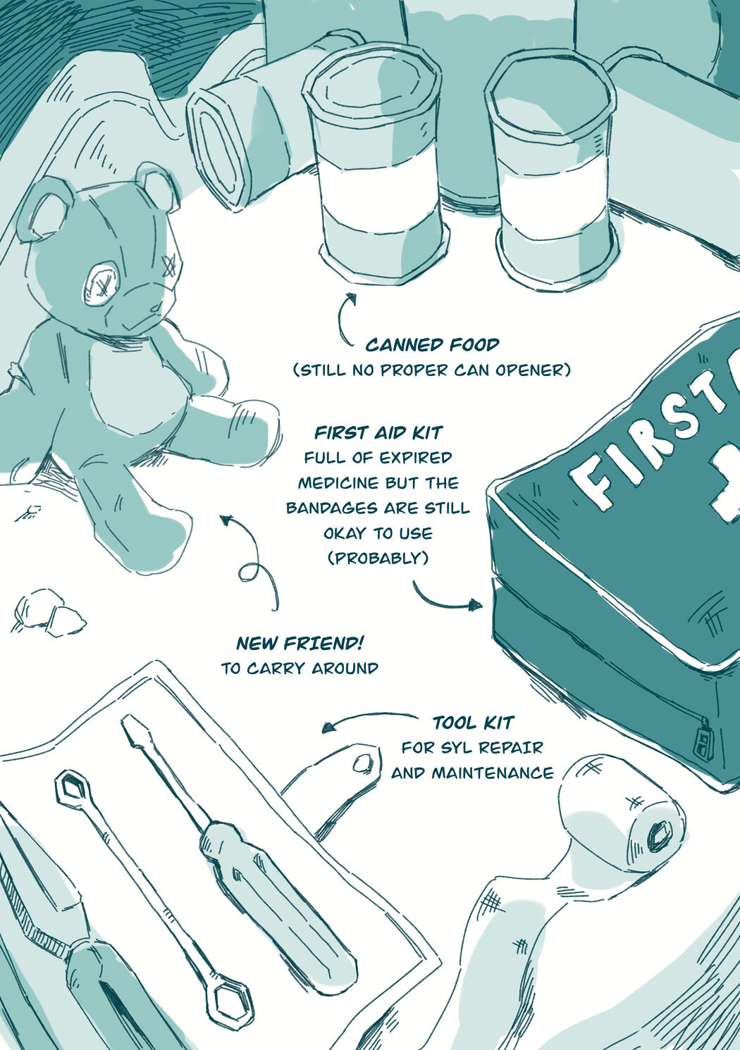 Leftovers 22-page comic (select excerpt)