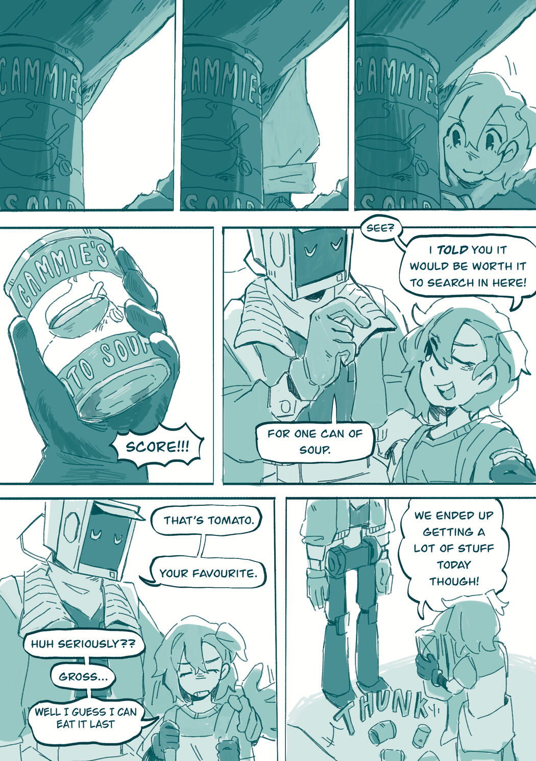 Leftovers 22-page comic (select excerpt)